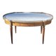 Bouillotte coffee table in blond mahogany, Louis XVI style, 20th century period