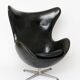 Fritz Hansen - Arne Jacobsen - Lounge chair with ottoman - Egg Chair