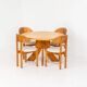 Dining set in pine with 4 chairs by Vamdrup