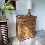 Chiffonier commode chêne 1950