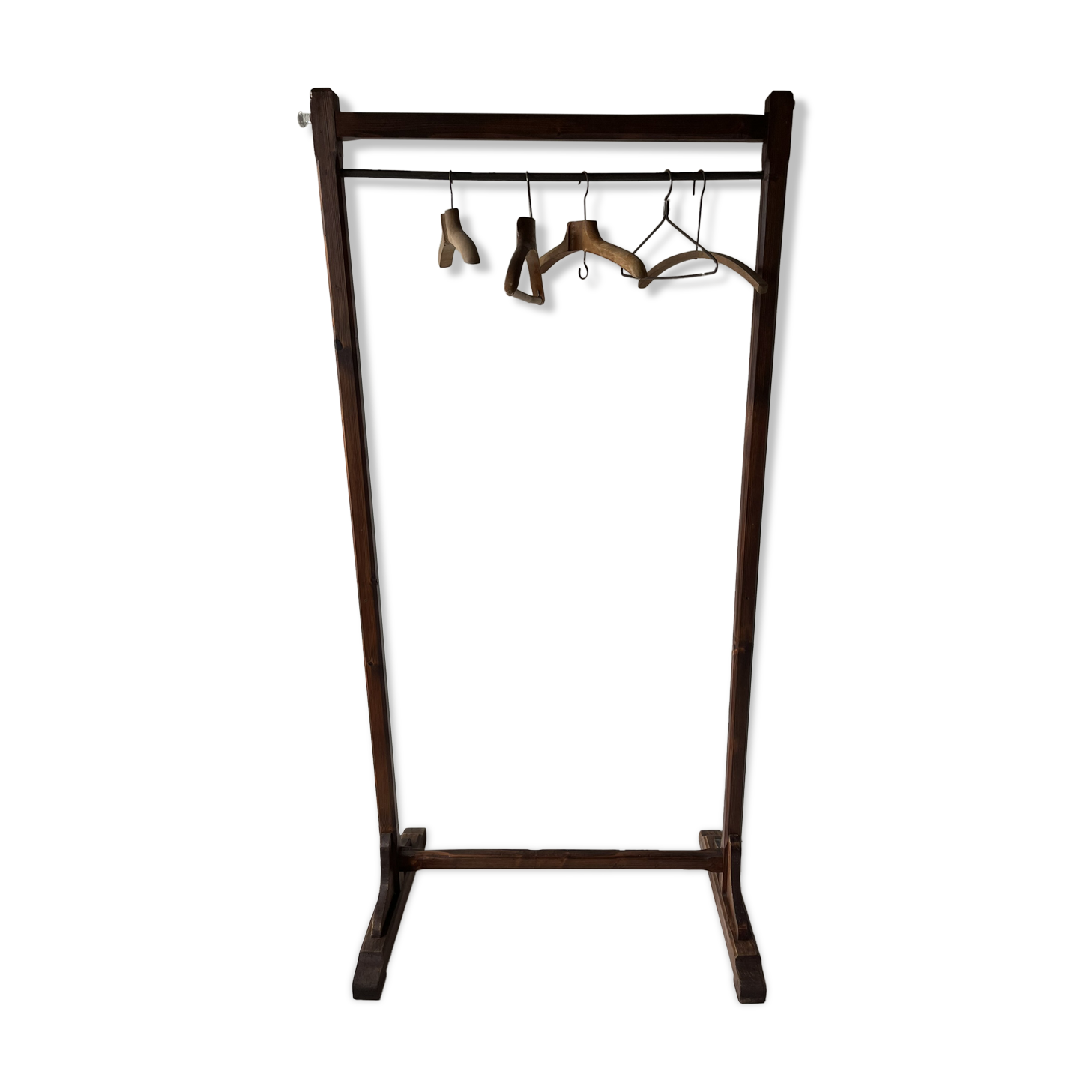 Clothes rack - antique wooden rack