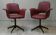 Set of 2 vintage swivel chairs in vinyl, 1960s