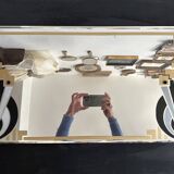 Hand-painted Art Deco beveled mirror - 1930