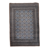 Light blue vintage oriental rug 215×137 cm