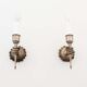 Pair of 1950’s solid metal ‘torch holding hand’ wall sconces by maison arlus