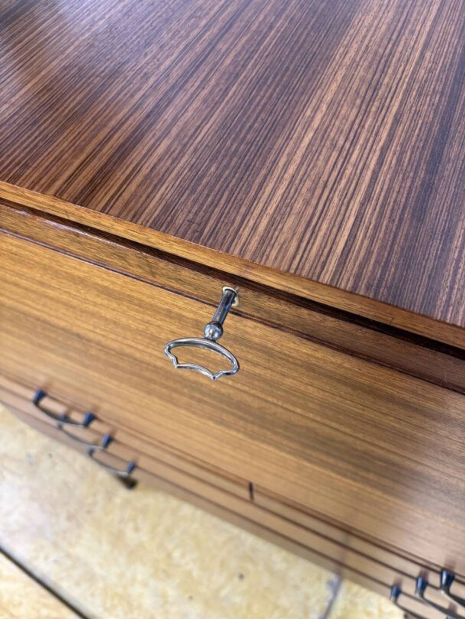 Mid-Century Retro Vintage Teak Bureau / Desk by Meredew 1960  Large Writing