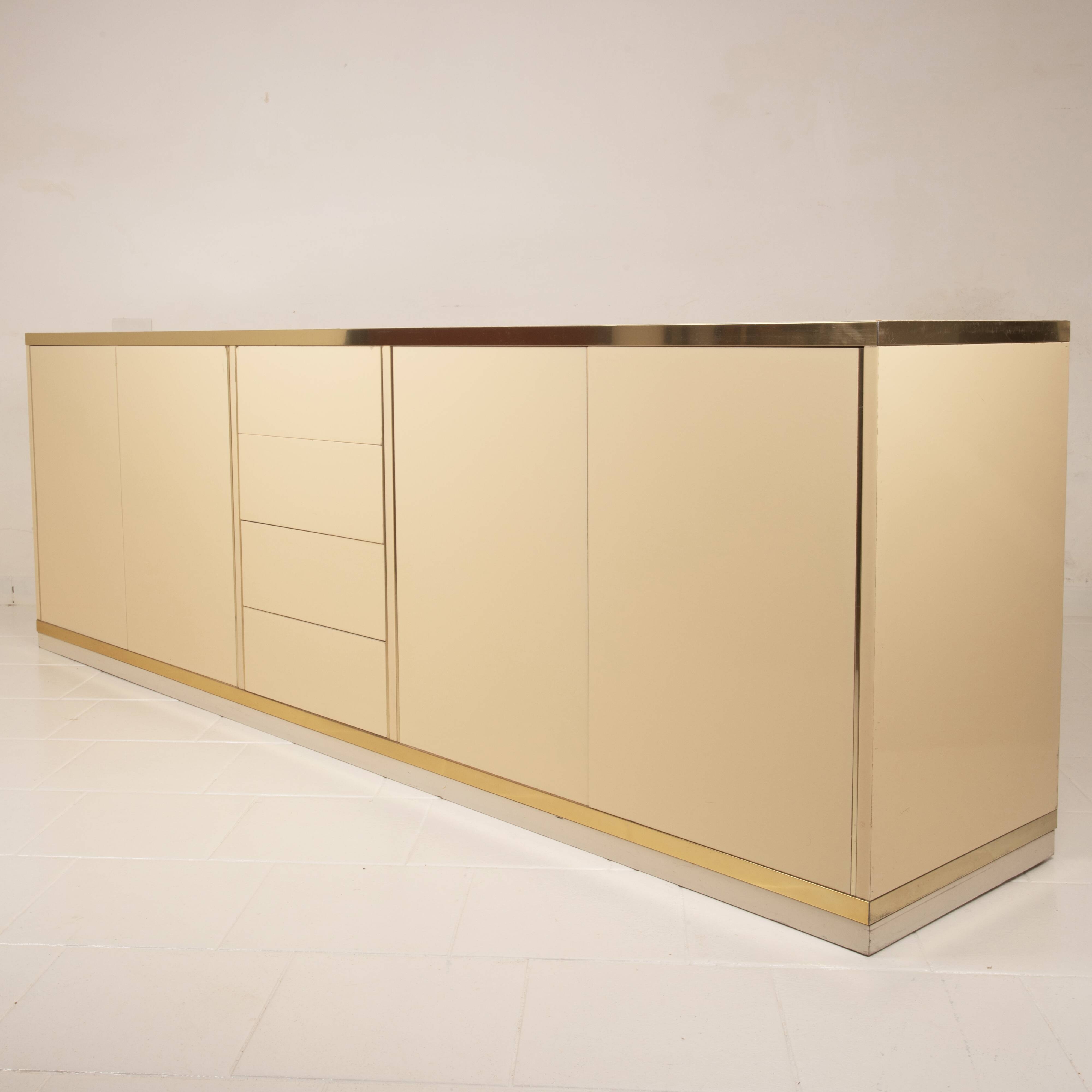 Willy Rizzo Hollywood Regency Sideboard for Mario Sabot 1970