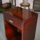 Art Deco mahogany bedside table/occasional unit with lacquered finish, 1930s