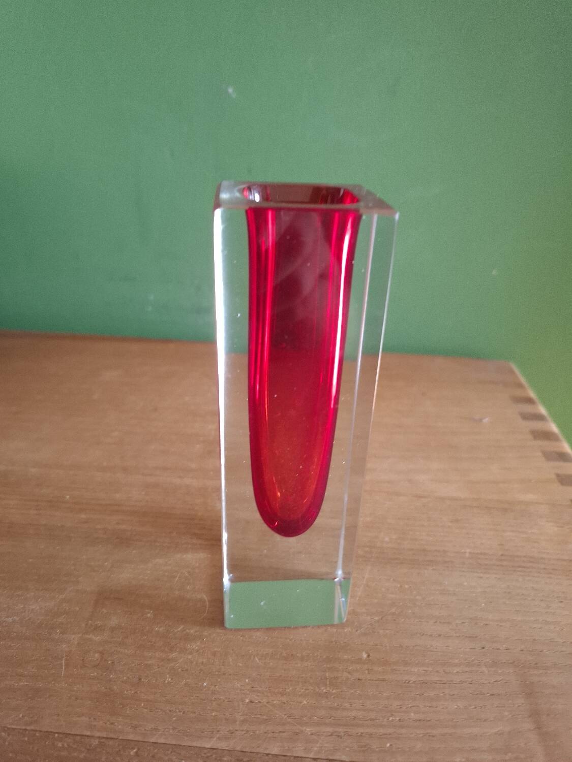 Sommerso Murano Vase