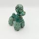 Lot of 2 royal poodles in 1960s spaghetti ceramic