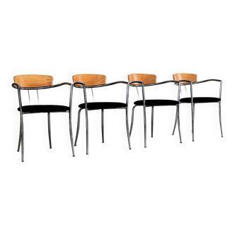 Chaises vintage | chaises de salle à manger | Effezeta | années 80