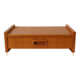 Scandinavian teak bedside table or wall console 1960