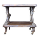 20th century folk art work: Rare serving cart