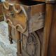 Buffet ancien sculpté en bois massif – Décor angelots – XIXe siècle