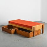 Lit banquette by Pierre Guariche, La Plagne, around 1965.