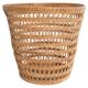 Mid-Century Modern Wicker Wastebasket