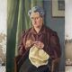 Oil canvas “knitting” 1945