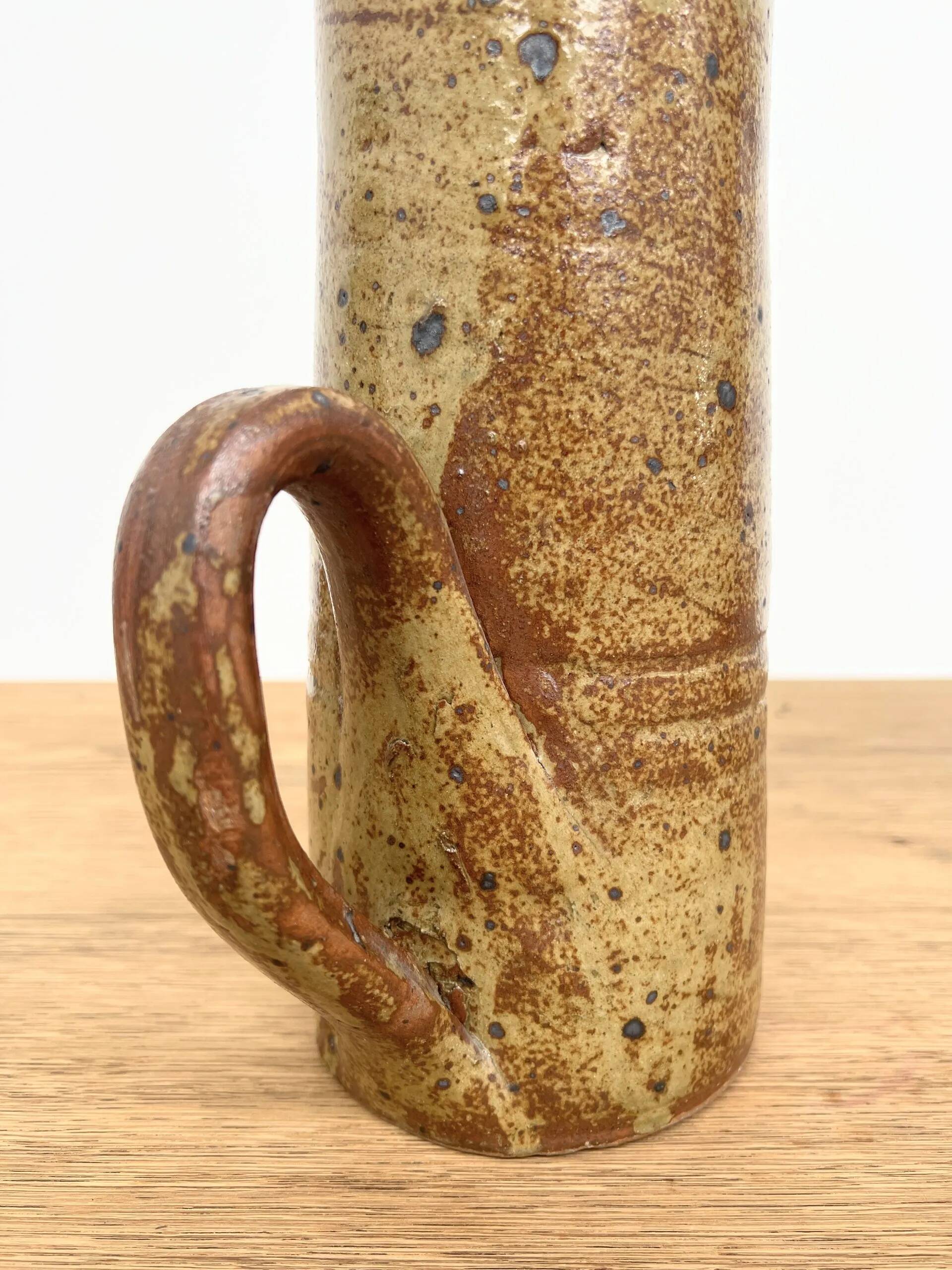 Pichet en grès années 50