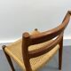 2 chaises de salle à manger danoises en teck du milieu du siècle #84 par Niels O. Møller pour JL Moller