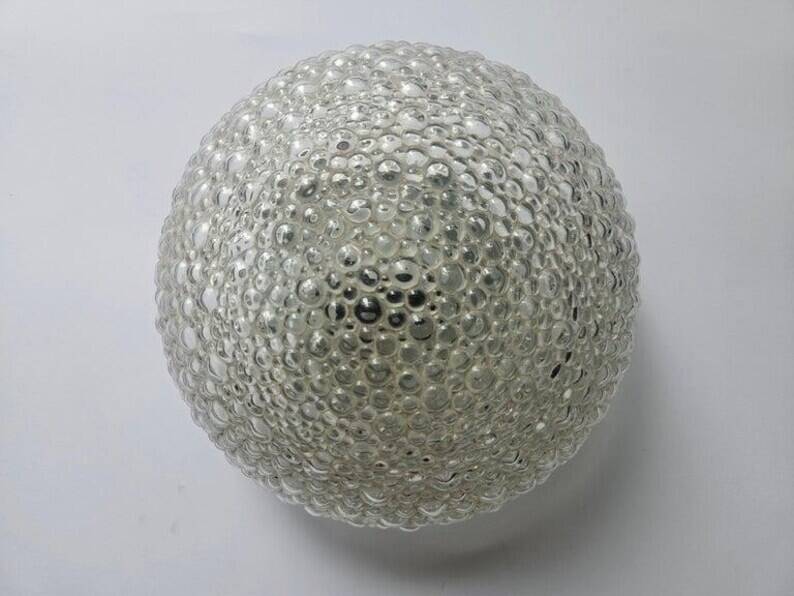 Rare Midcentury Bubble Flush Mount Limburg, Germany, 1970s