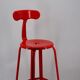 Chaise de bar nicolle h75 rouge 3020