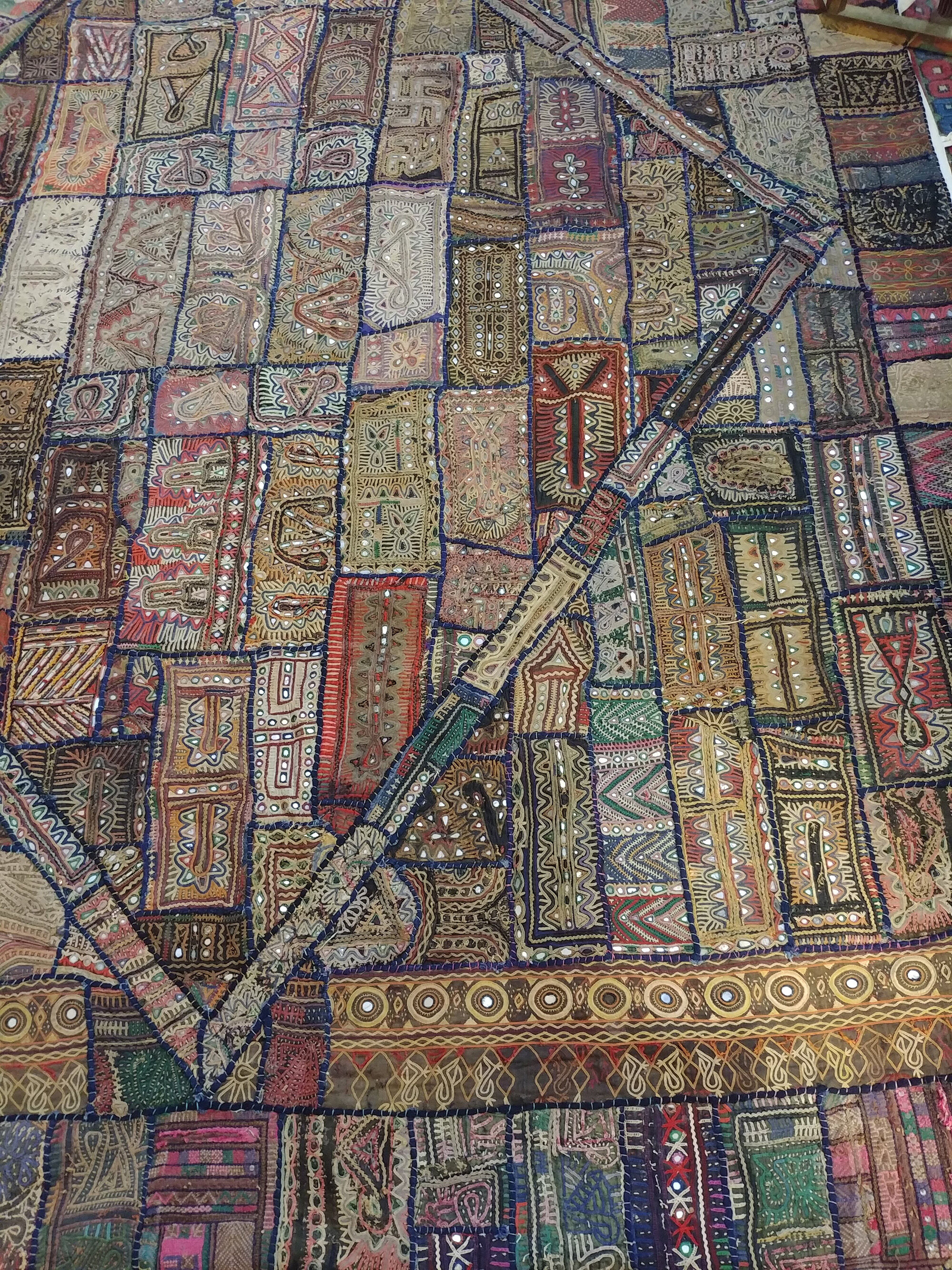 old patchwork Kutch, Gujarat, India - 190x240cm