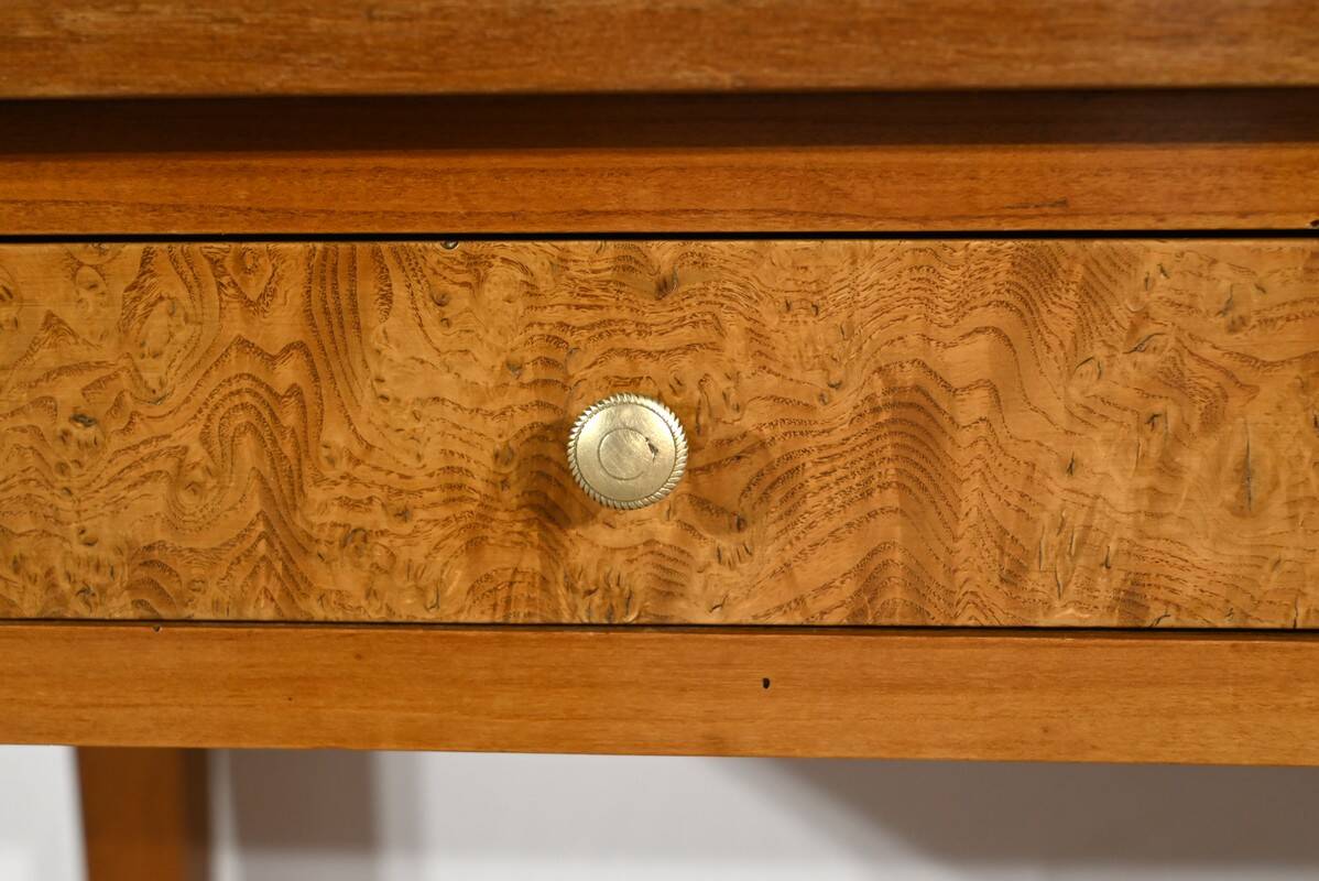 Desk Table in Ash, Mahogany and Cherry, Directoire Style – Mid-19th Century