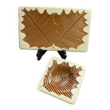 Verceram ceramic tray and butter dish