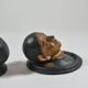Pair of antique ceramic portrait busts from Rajasthan