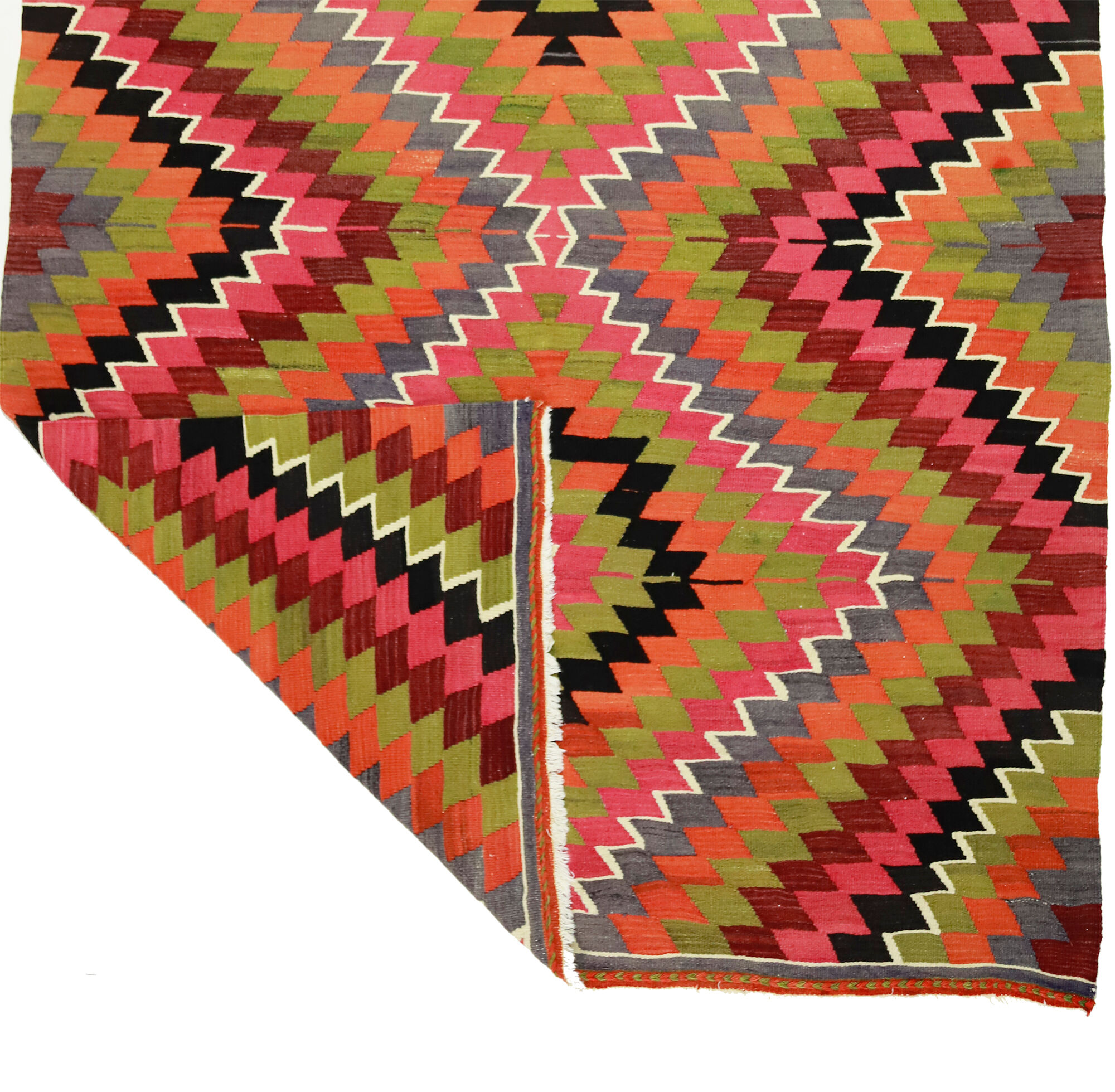 Anatolian handmade kilim rug 282 cm x 175 cm