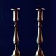 Pair of brass candlesticks