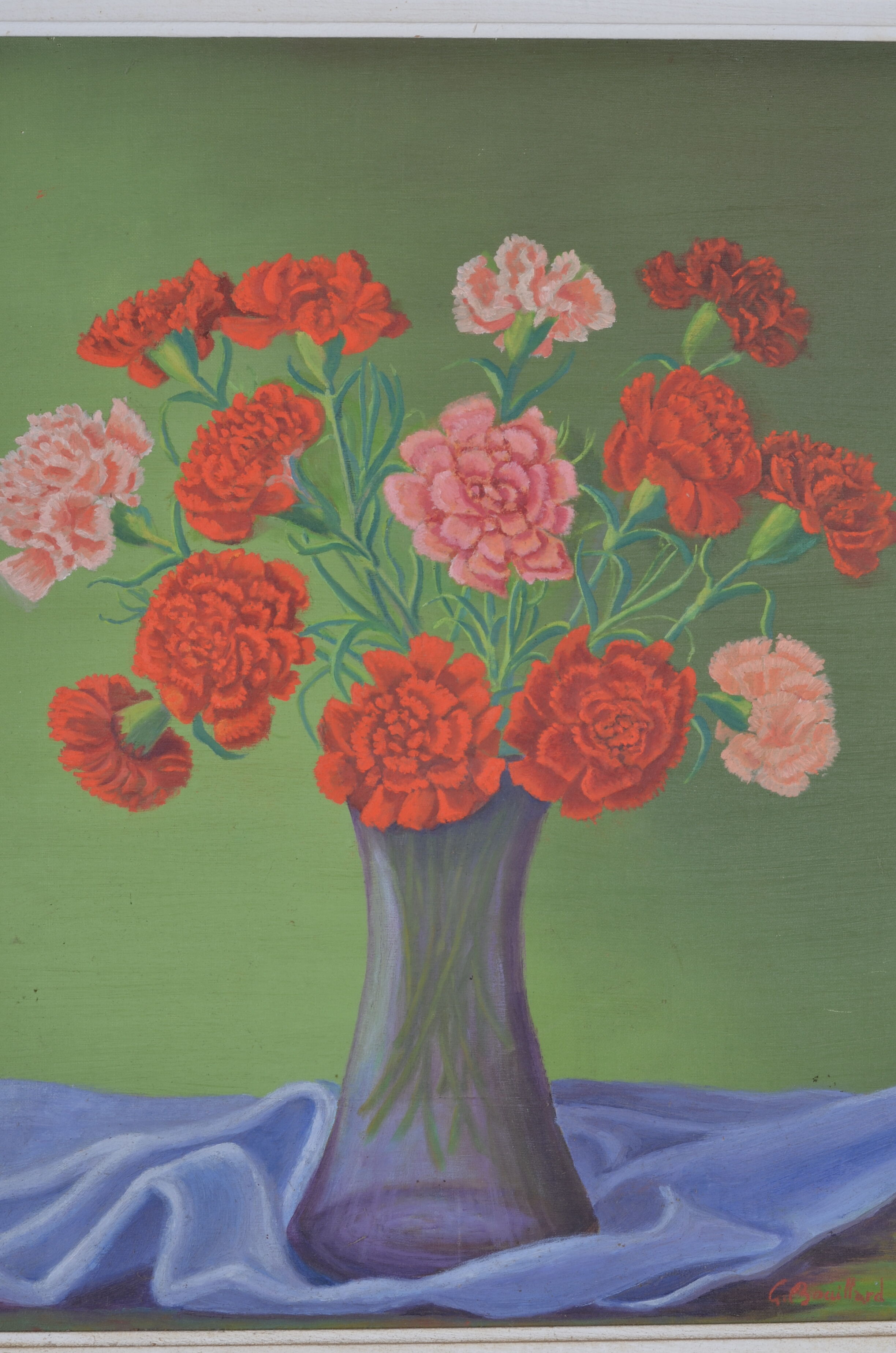 Still life bouquet of carnations