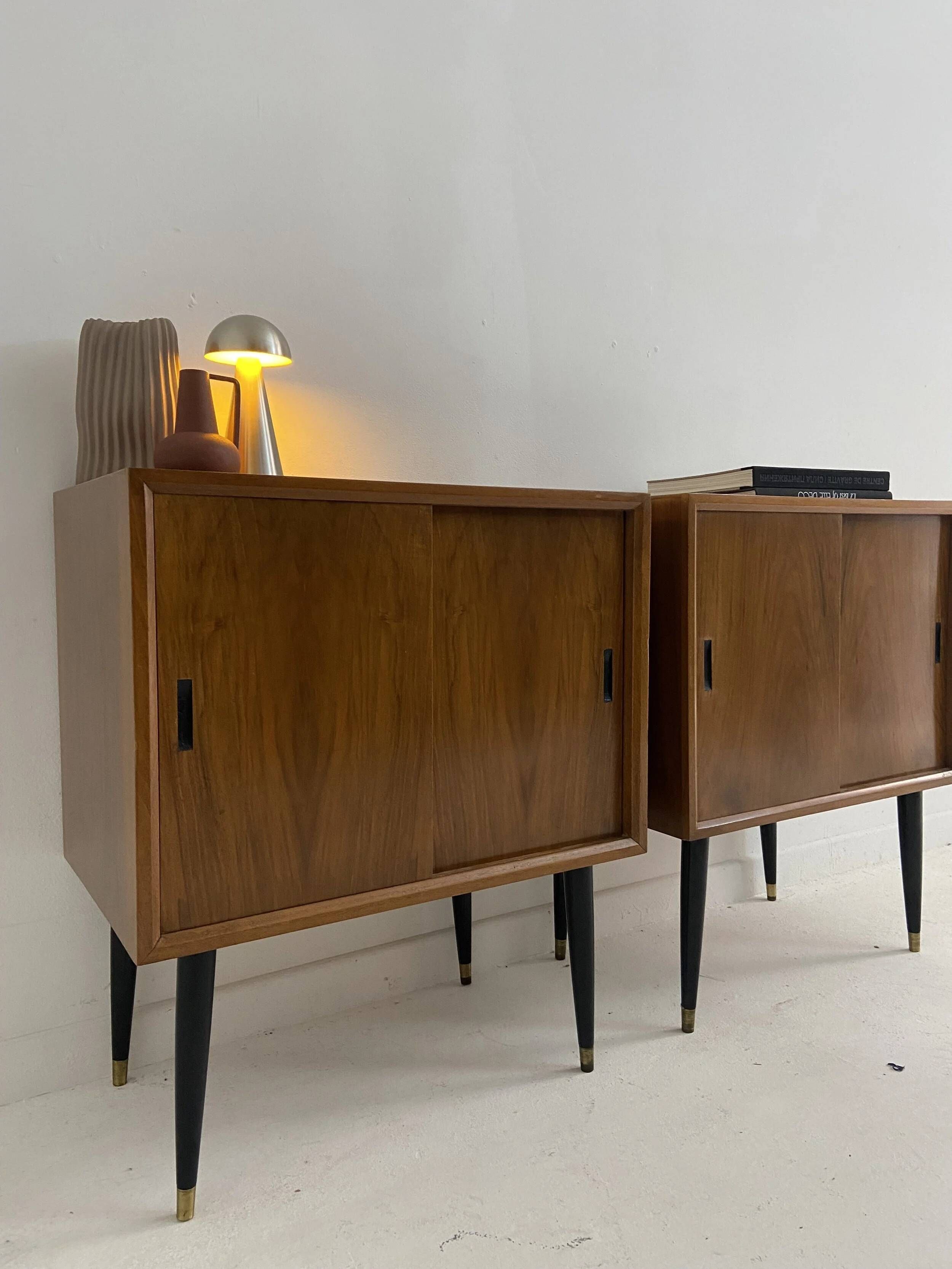 Pair of small vintage sideboards