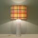 Vintage Italian ceramic table lamp with custom lampshade