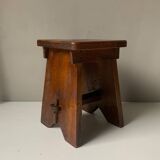 Tabouret / table d'appoint en bois massif