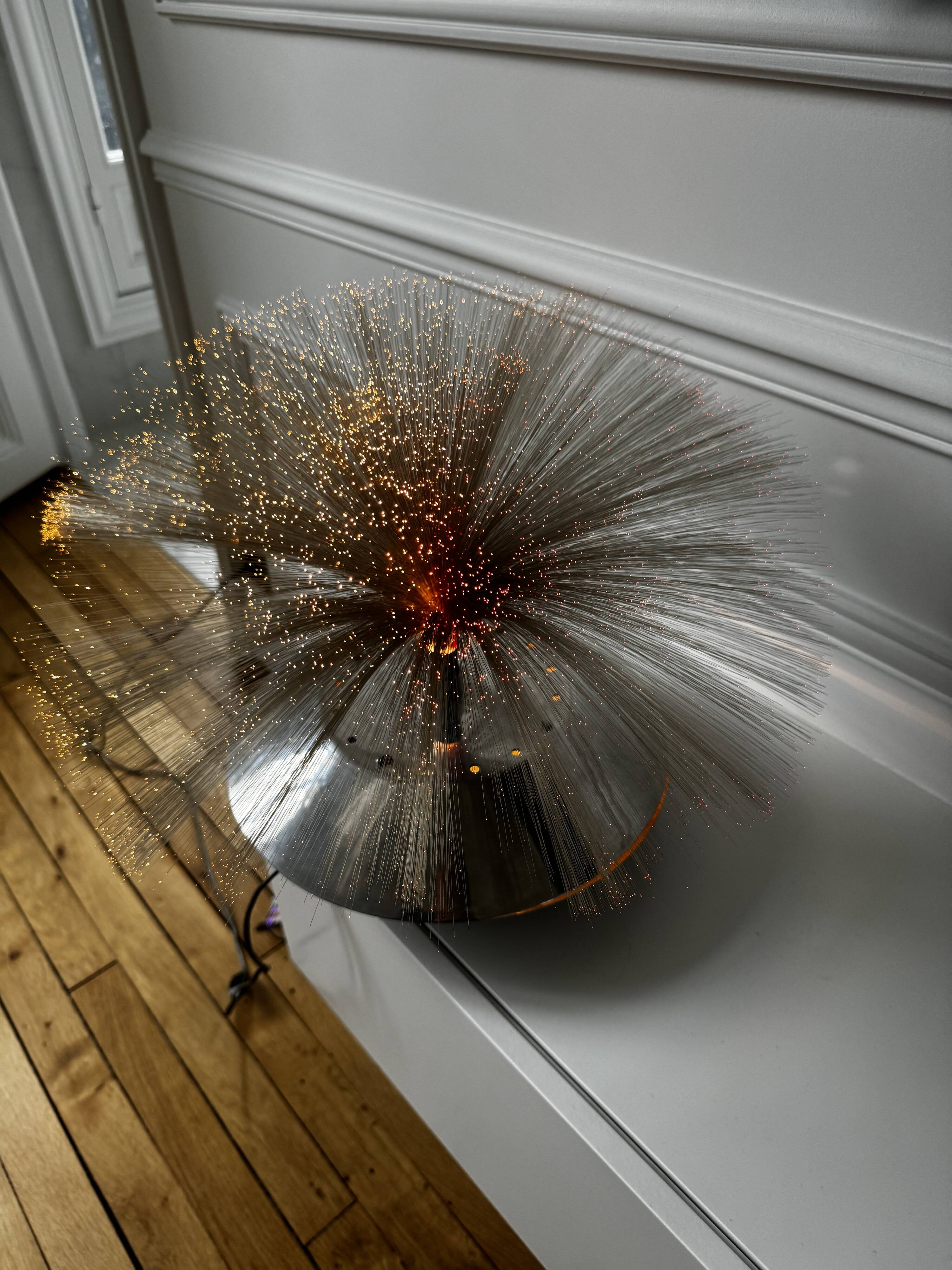 Vintage 70s cloud effect lamp