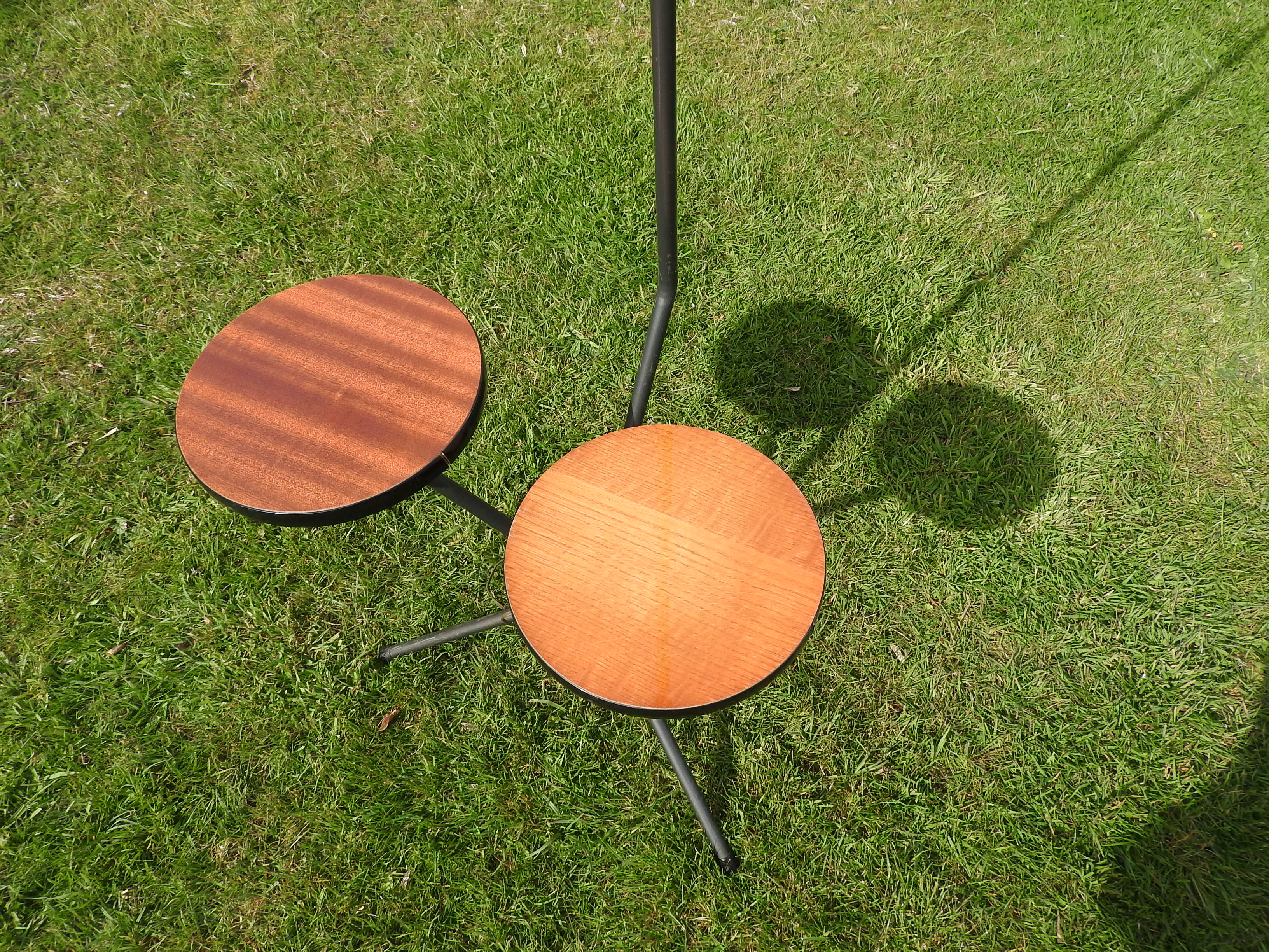 Floor lamp tripod vintage 2 formica years 60 tablets