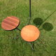 Lampadaire tripode vintage 2 tablettes formica années 60