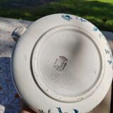 Bathroom pitcher blue floral decoration - Tierra del Fuego de Grigny