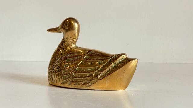 Canard en laiton vintage