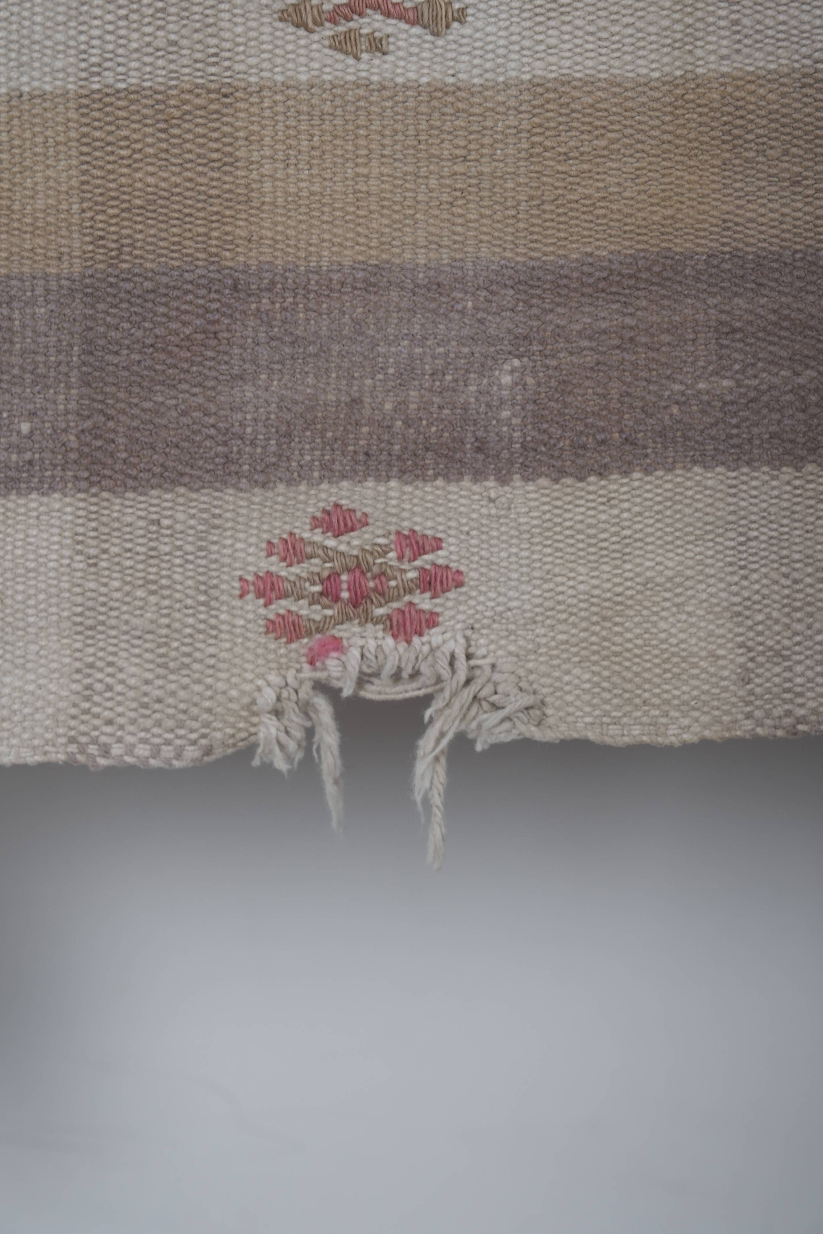 Vintage Turkish Oushak Rug Handwoven 182x260 cm