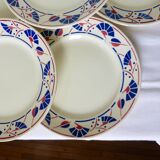 6 flat plates of Badonviller model Mousmee