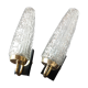 Pair of brass sconces and tulip glass 60