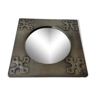 Pewter mirror