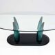Vintage Italian Murano Glass Coffee Table by Seguso, 1989