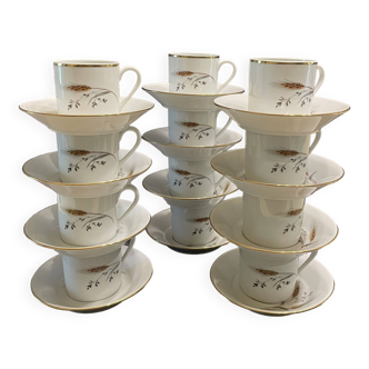 Limoge porcelain cups with cups
