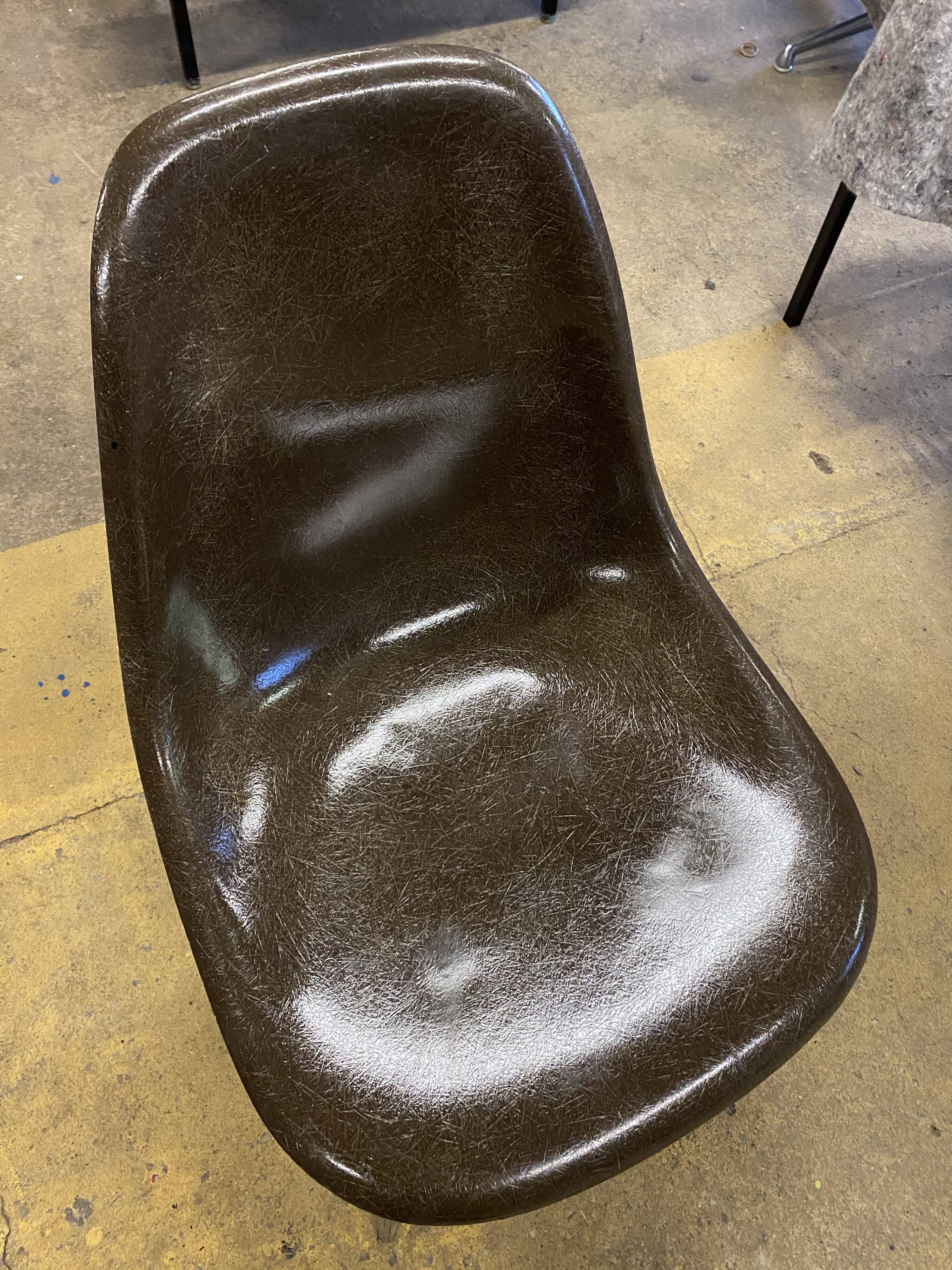 Pair of DSX chairs by Charles and Ray Eames Herman Miller edition