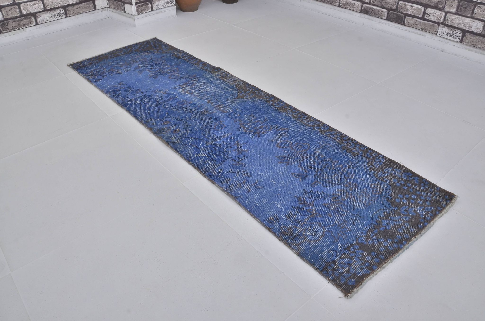 Blue Vintage Handknotted Rug sku 3929