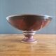 Signed ceramic fruit bowl on foot
