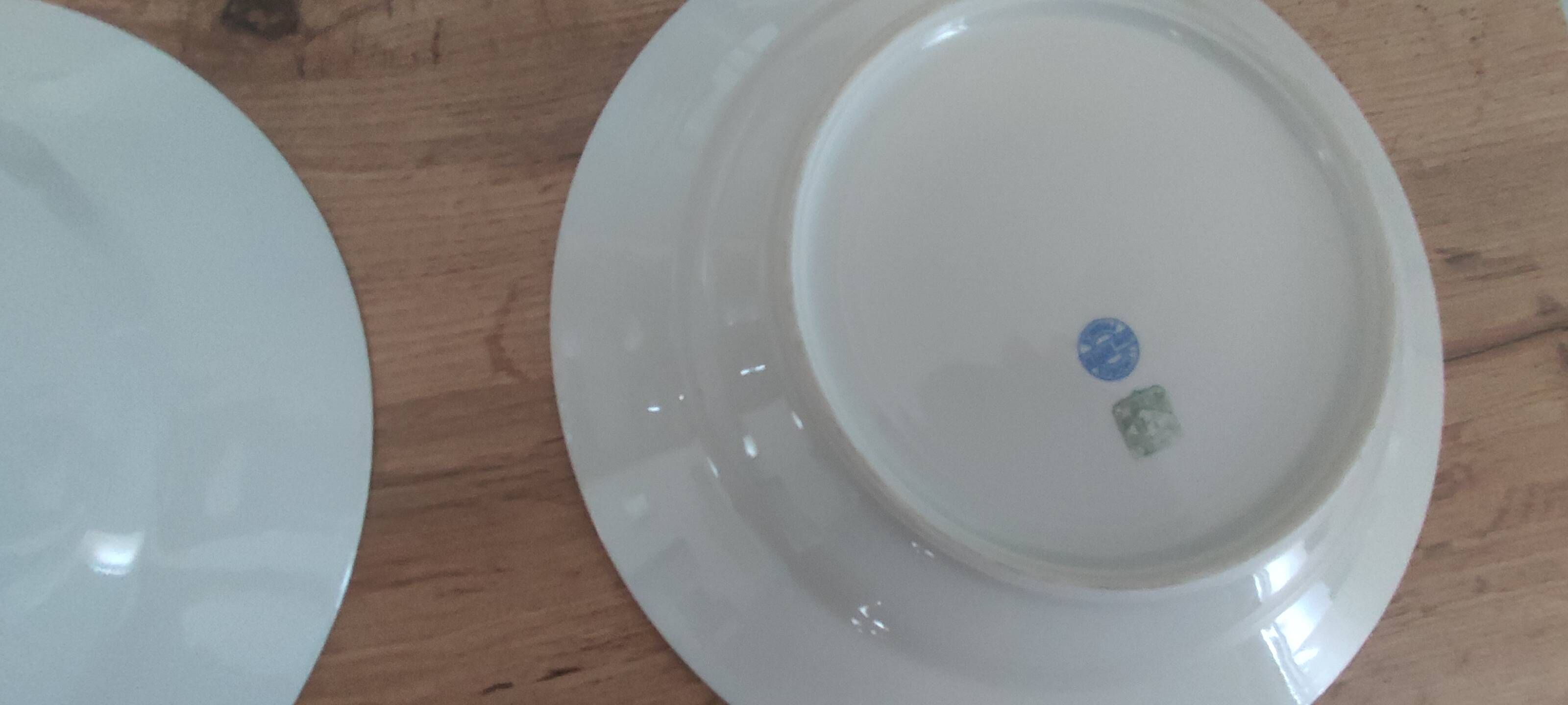 Set of 6 antique deep plates in Limoges porcelain by Jean Boyer.